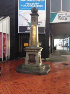 Marker near start of trail