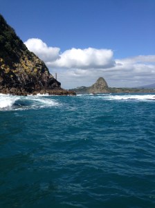 Approaching the Sugar Loaf islands