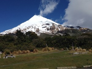 Mount Taranaki showing off.