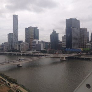Partial view of Brisbane from the Wheel