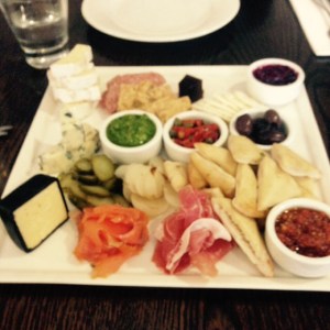 Antipasto platter at Stratford Mountain House cafe