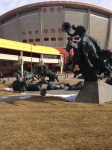 By the Banks of the Bow sculpture