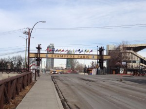 South entrance to Stampede Park.