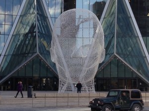 Calgary provided another big head photo op for Bob. 