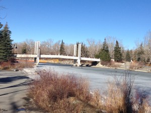 One of the many bridges crossing the Bow
