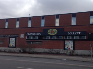 Building that houses the weekend-only Crosswoods Farmers Market