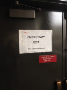 Just to let you know -- this door is not feeling too good about things