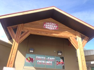 One of the outside entrances to the Calgary Farmer's Market.