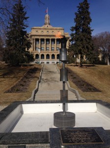 Flame and Legislature Building