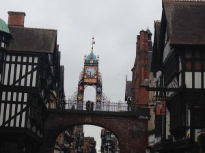 The town center clock (2nd most photographed clock in England after Big Ben)