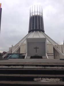 "Space capsule" side of the cathedral
