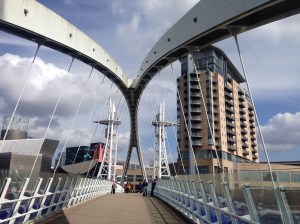 One of the bridges along the waterfront