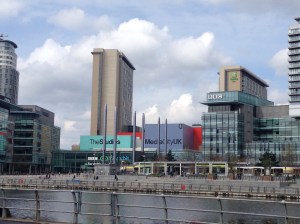 View of media complex in Trafford