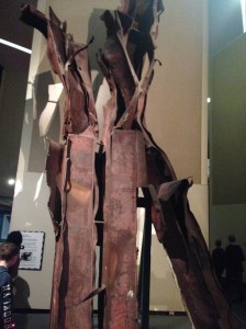 Steel girders from the Twin Towers in the Imperial War Museum