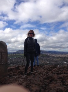 Reaching the top and getting shamed by watching a lot of people run up the hill