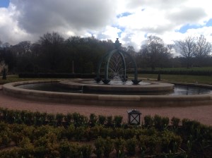 Fountain in front of the house