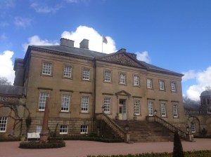 Dumfries House -- a special flag flies over the house when Prince Charles is in residence