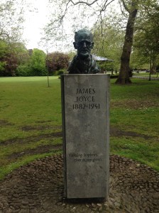 James Joyce Memorial. Visited the Writer's Museum which covered -- Joyce, Oscar Wilde, Yeats, etc., even Frank McCourt.