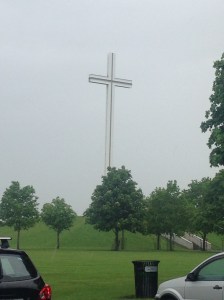 Cross erected for Papal visit during the 70s. It is located in Phoenix Park near the US Ambassador's estate.
