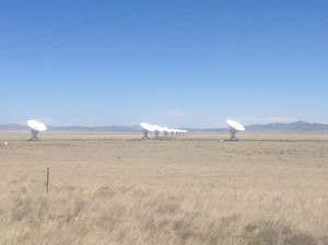 Some of the satellites as seen from the road
