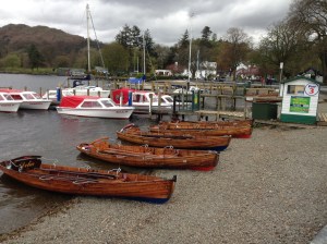 Boats docked near Waterhead