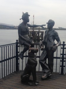 Statue along the waterfront
