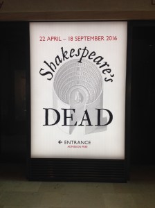 Entrance to the Shakespeare exhibition