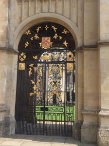 Gate on Oxford campus