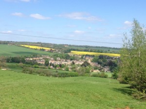 View of Blokeley from above