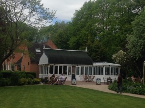 The Anne Hathaway cafe and tea room (because every attraction must have a cafe!) across the street from the cottage