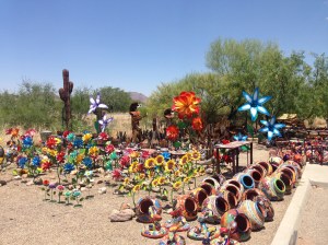 You can buy any kind of yard art in Tubac.