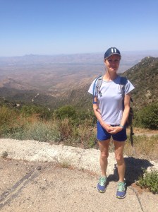 Me at the top and hoping to make it safely back down