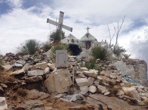 Shrine at the top of the climb.